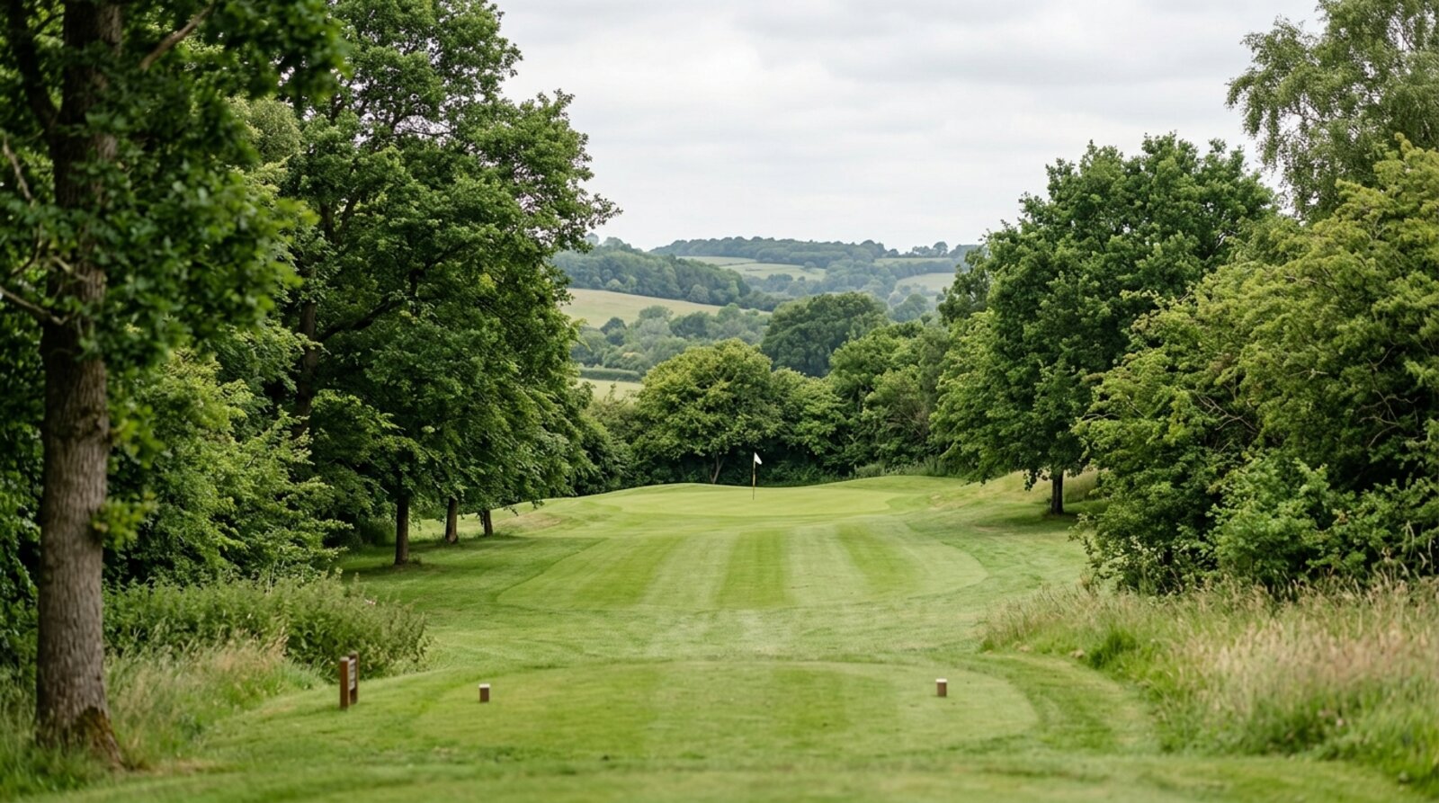 A short nine-hole parkland golf hole, the lower-cost Valley course option for a quick or budget round