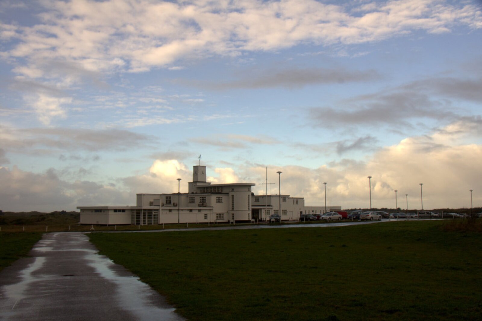 The Art Deco clubhouse at Royal Birkdale Golf Club